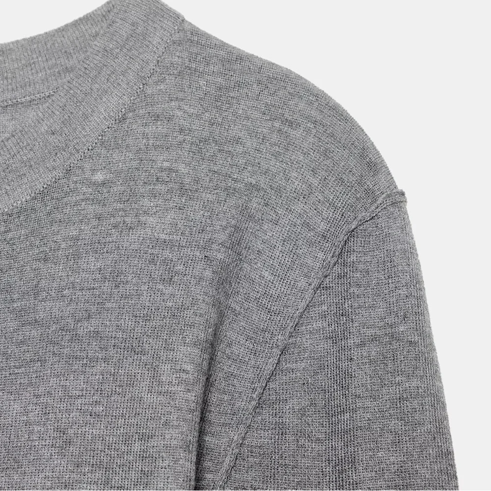 Zara Women’s Grey extra fine Knit Top - Picture 4 of 7